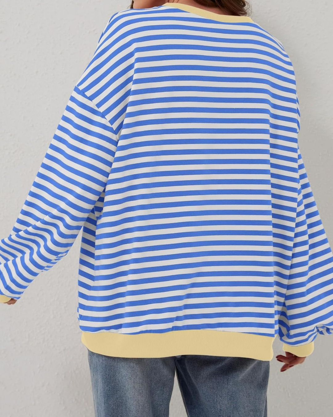 Aurora - Stylish Comfort Striped Sweatshirt